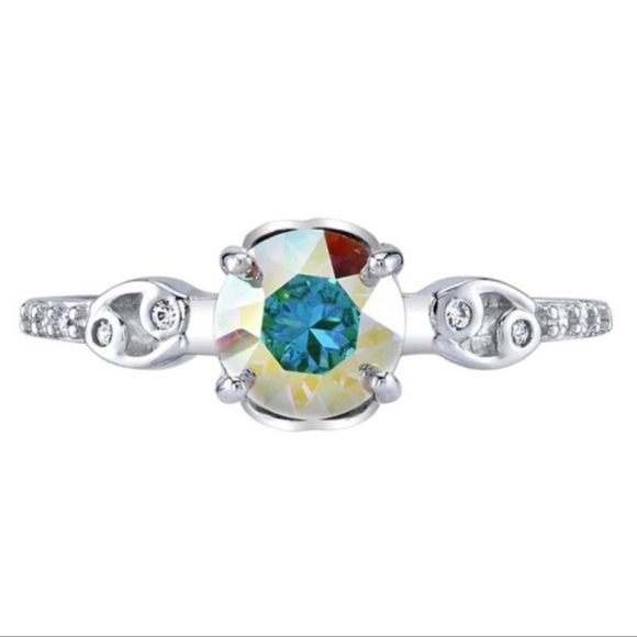 Fragrant Jewels Sterling Silver Cancer Zodiac Collectors Ring - Size 10 - Picture 1 of 10